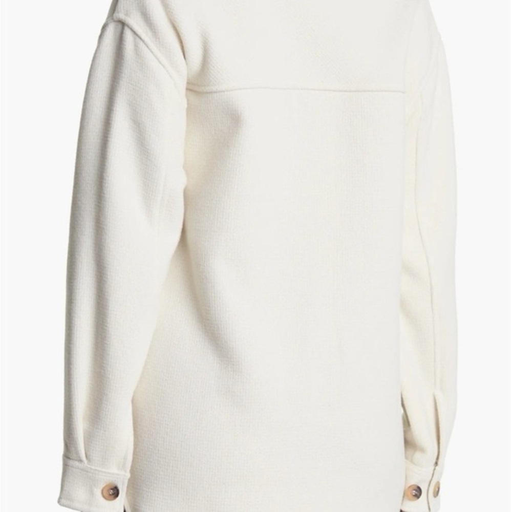 RDI Cream Textured Oversized Shacket – Women’s Size Small - Picture 5 of 15
